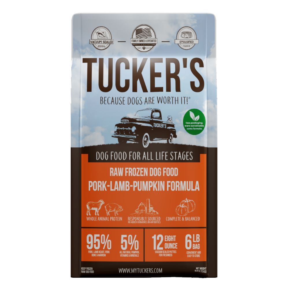 Tucker's Frozen Dog Food 6 lb Pork &amp; lamb &amp; Pumpkin