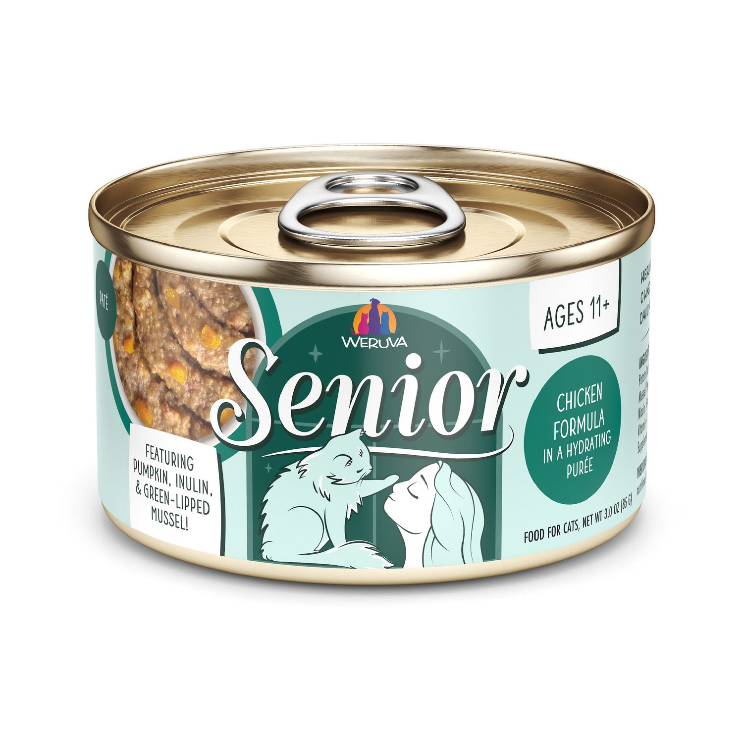 Weruva Canned Cat Food WX Chicken in Hydrate 3 oz