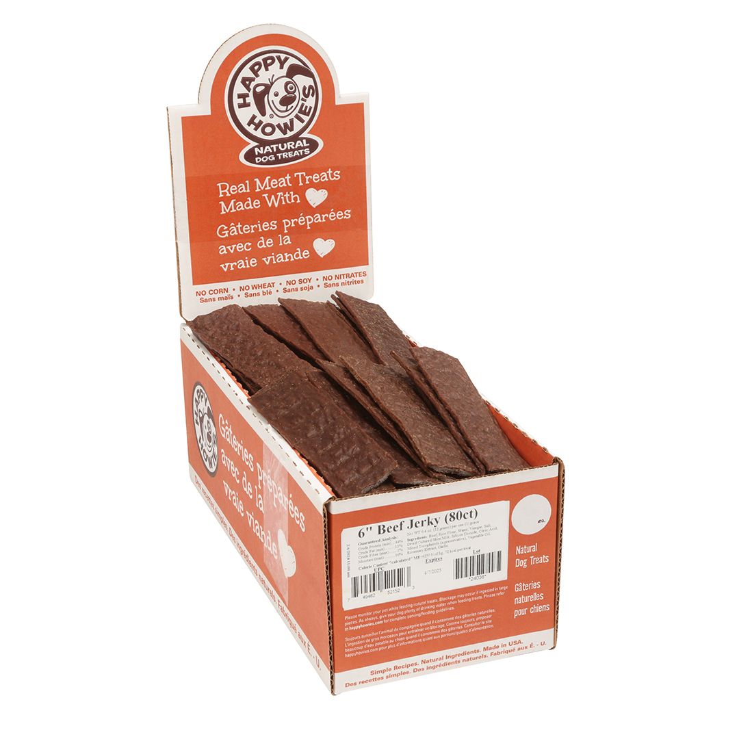 Happy Howies 6” Beef Jerky (80)