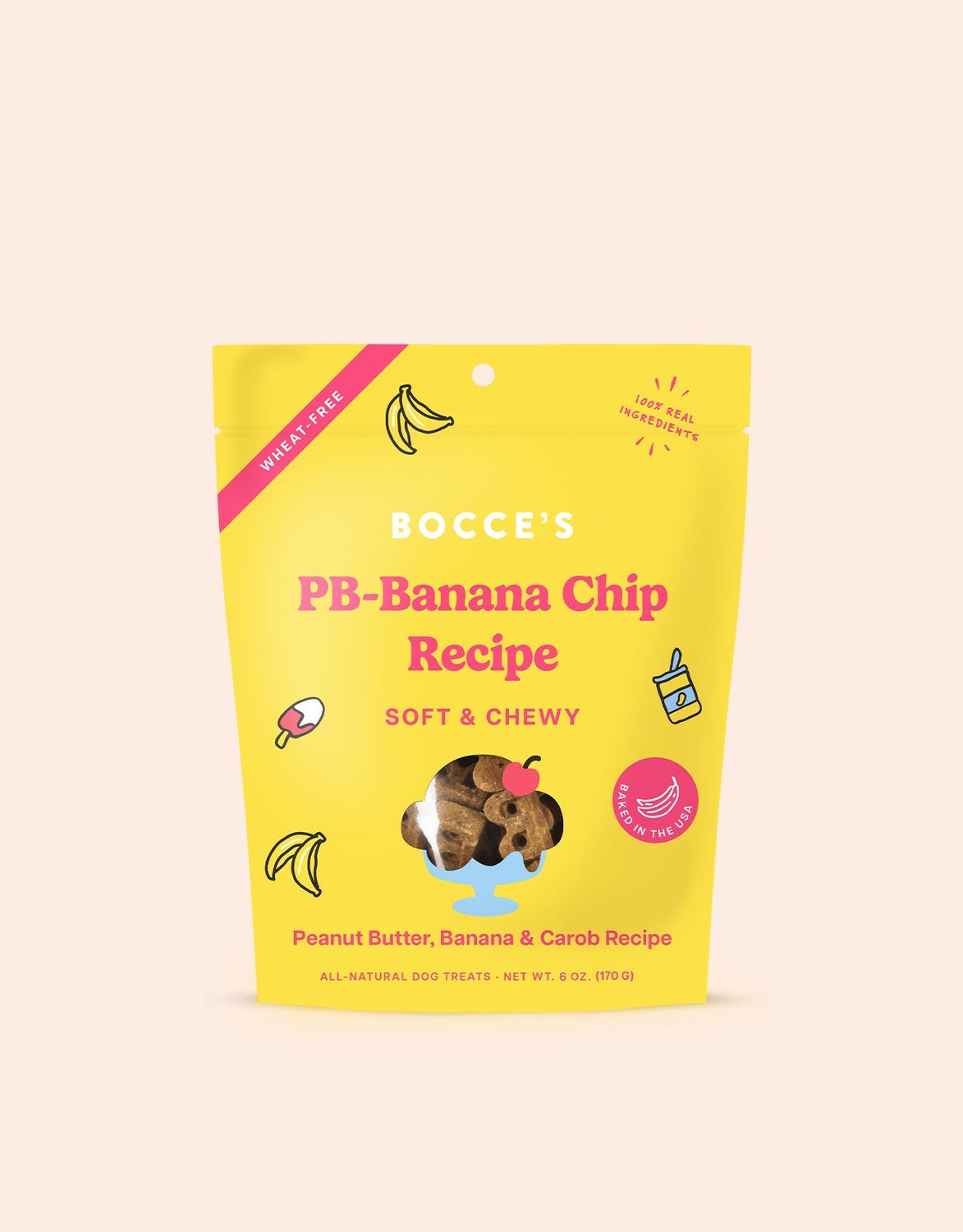 Bocce Soft &amp; Chewy Peanut Butter Banana Chip 6oz