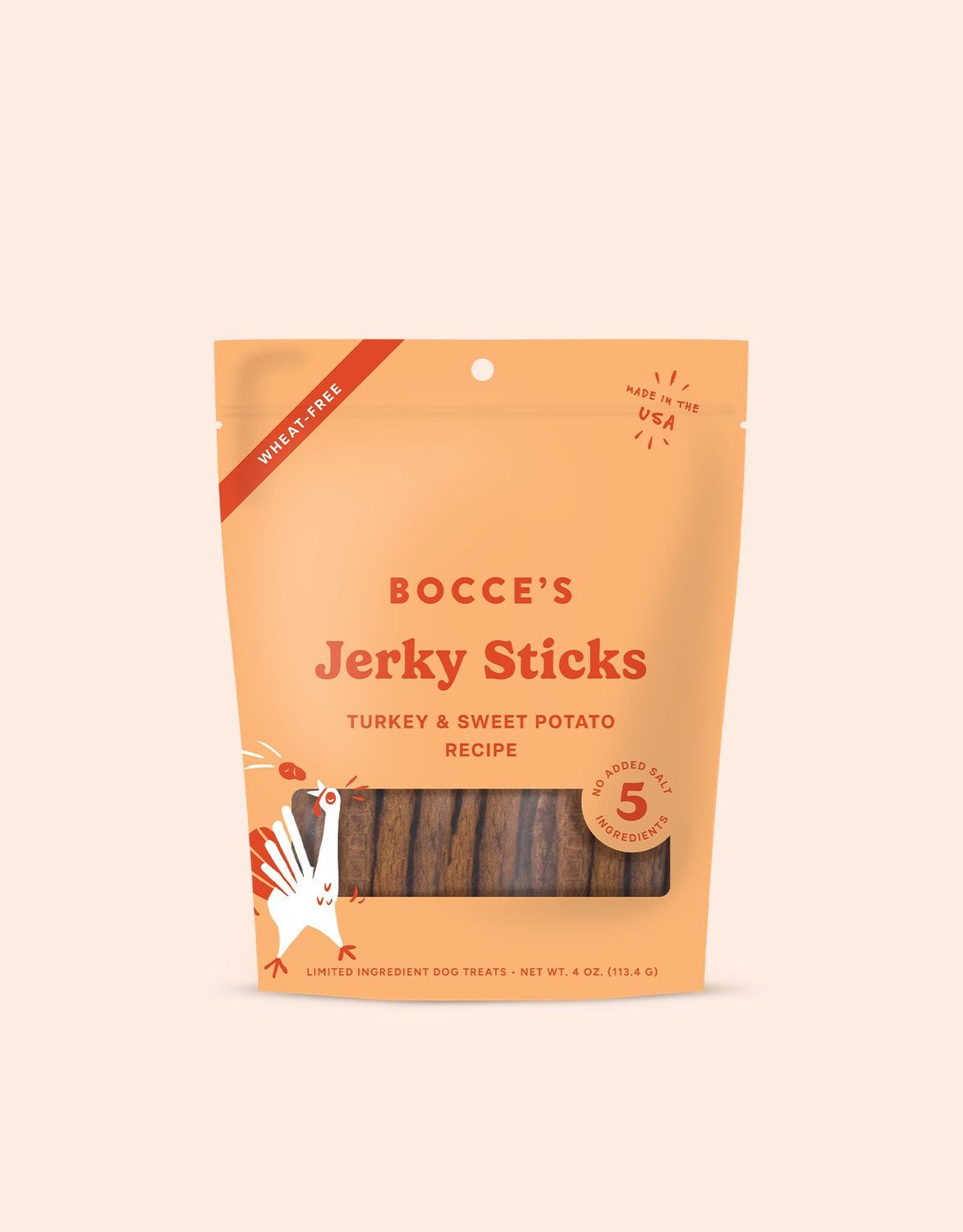 Bocce Grazers Turkey Jerky Sticks 4oz