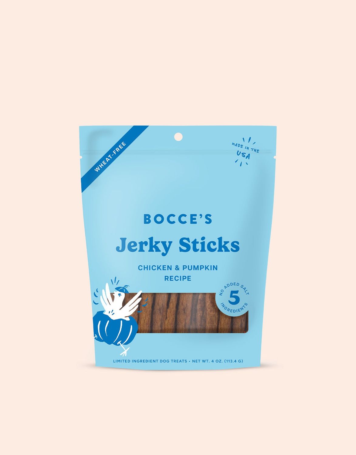 Bocce Grazers Chicken Jerky Sticks 4oz