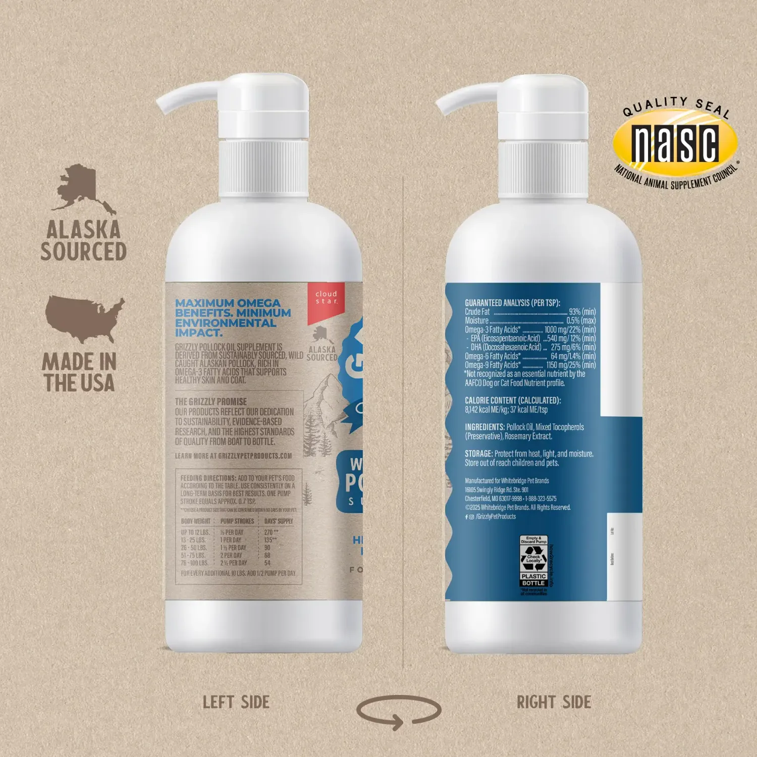 Grizzly Pollock Oil 8 oz