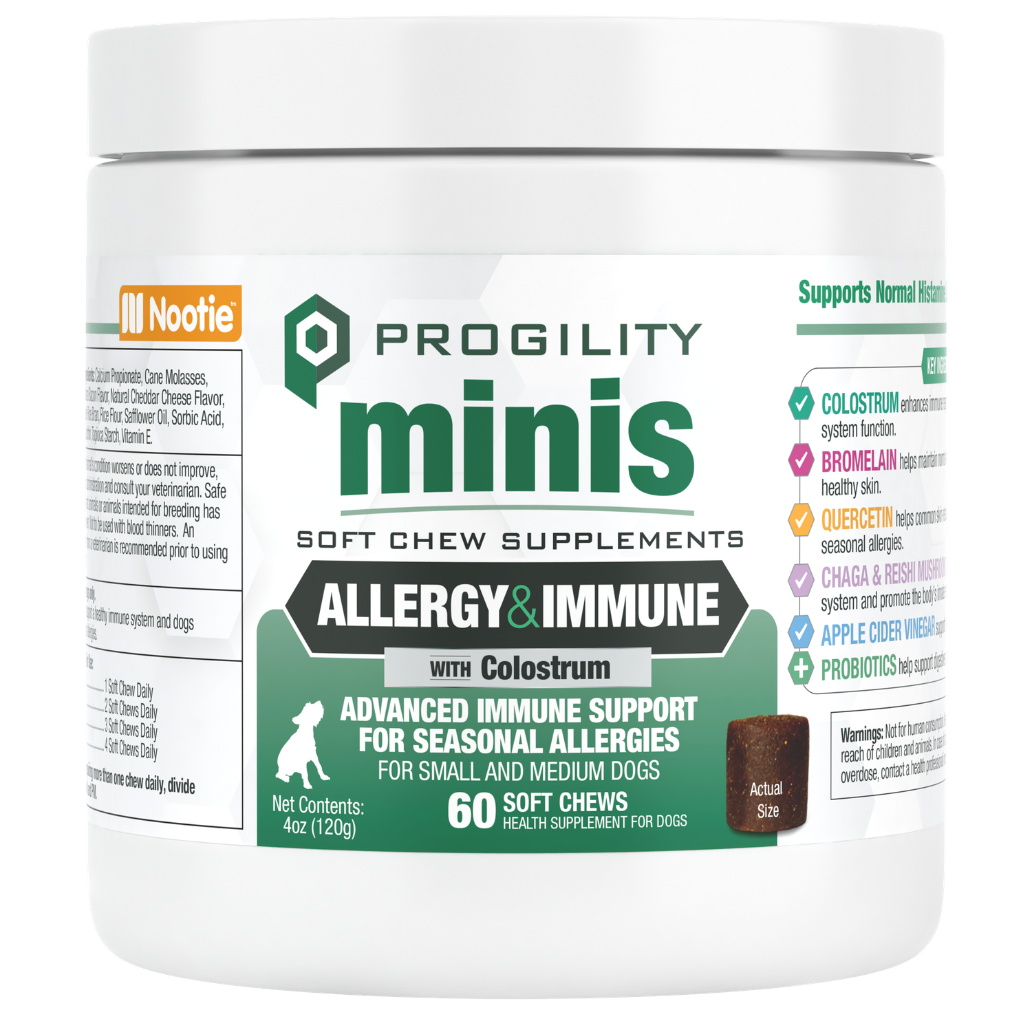 Nootie Progility Minis Allergy 60ct
