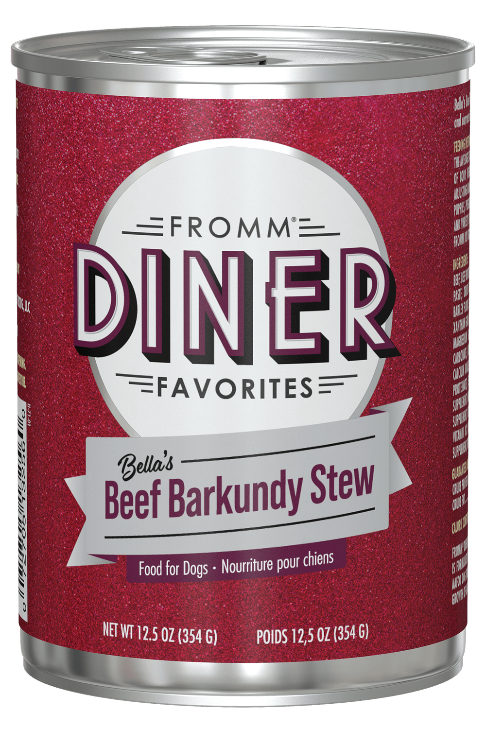Fromm Diner Beef Barkundy Stew Dog can 12.5 oz.