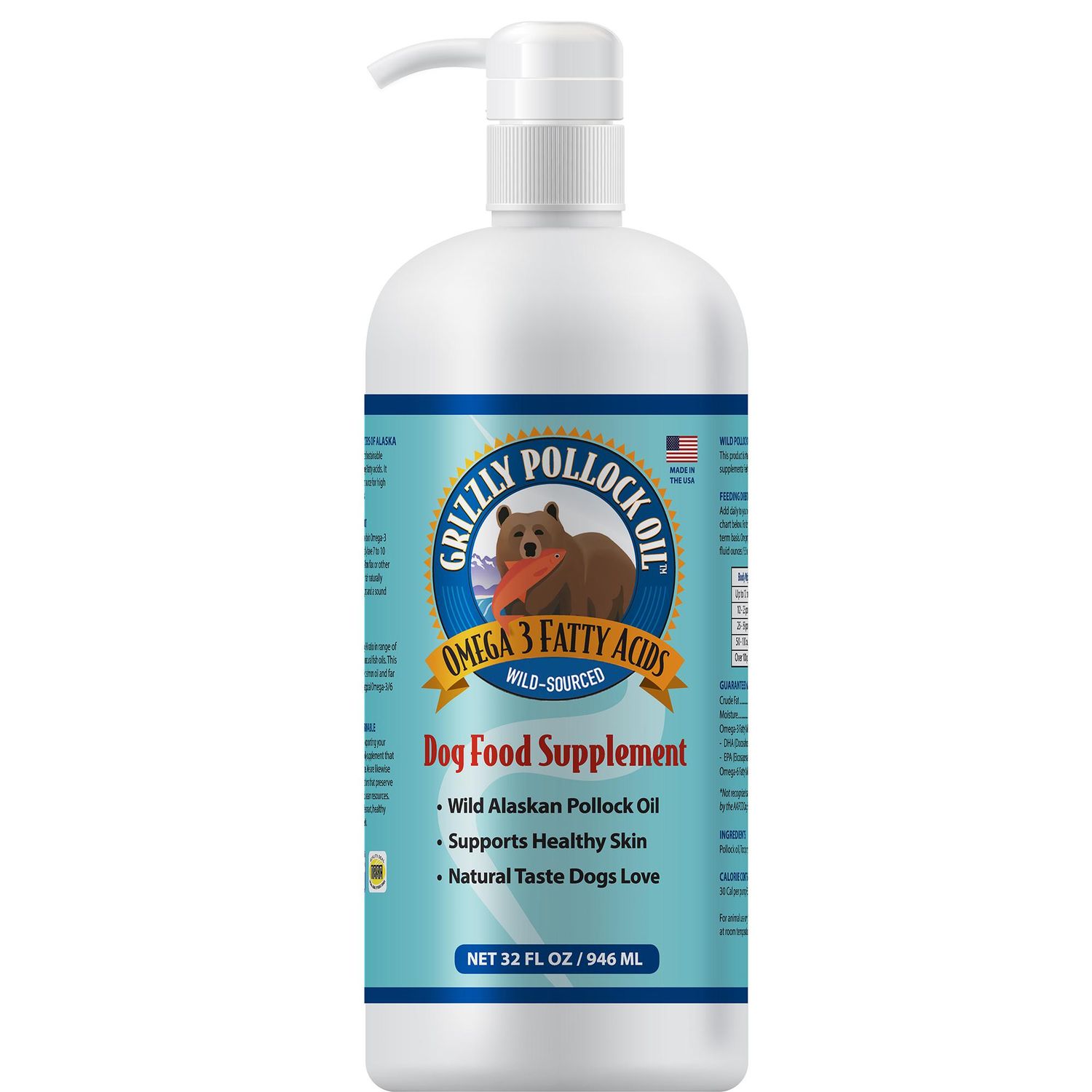 Grizzly Pollock Oil 32 oz