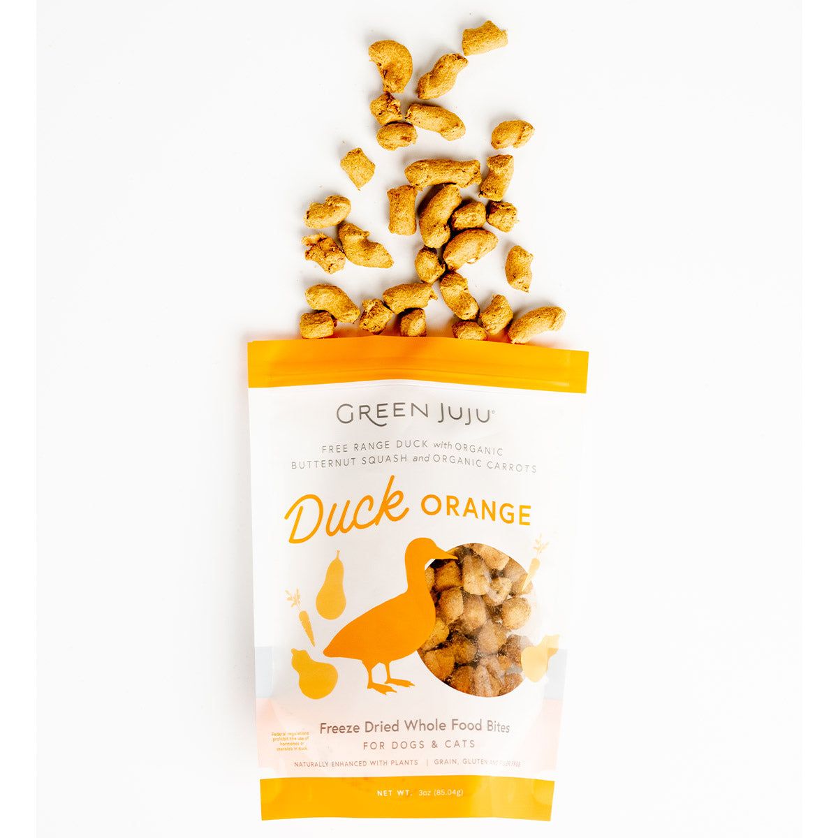 Green Juju FD Duck Orange Bites 7.5 oz