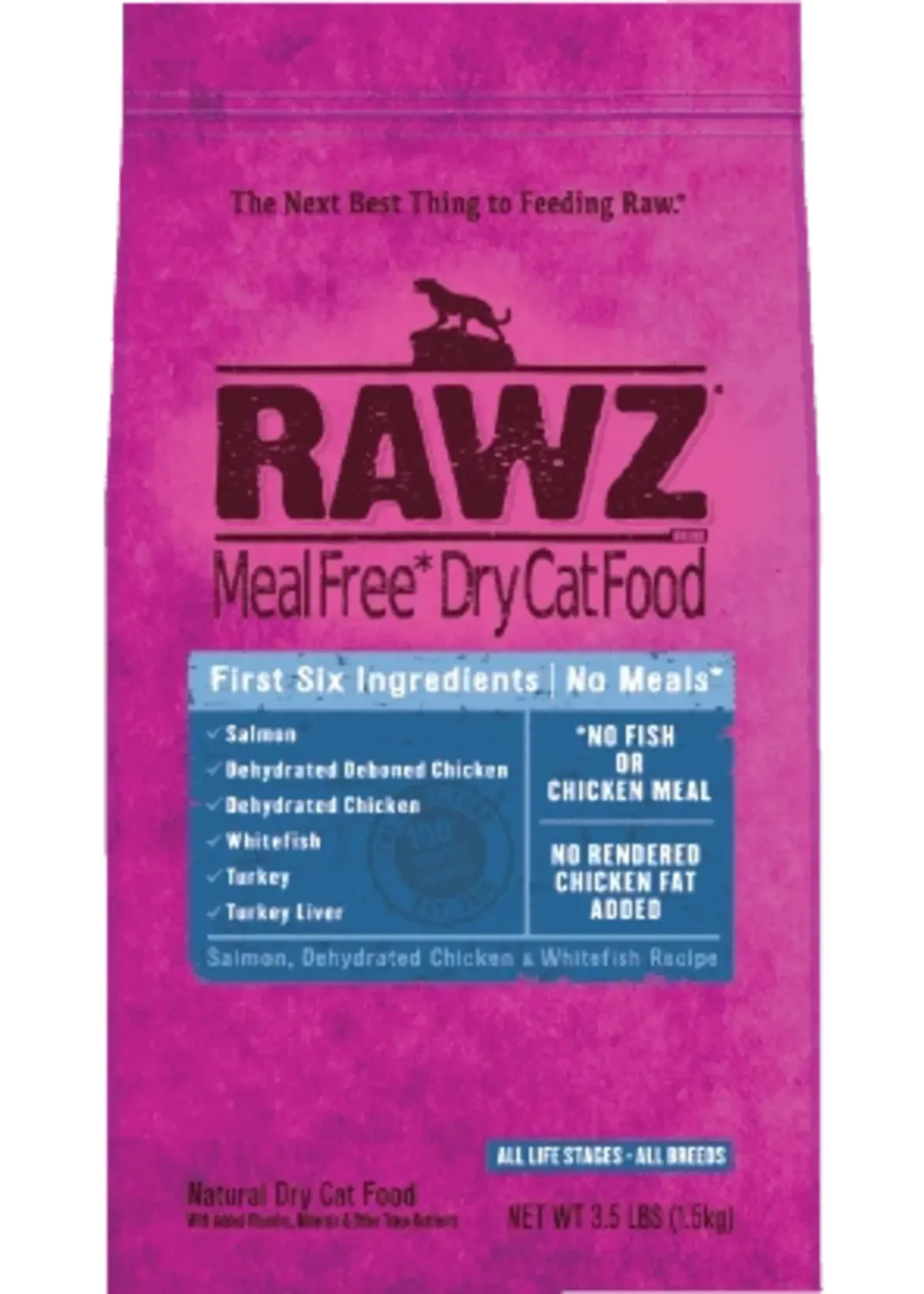 Rawz Cat Kibble Salmon/Chkn/Whitefish 3.5#