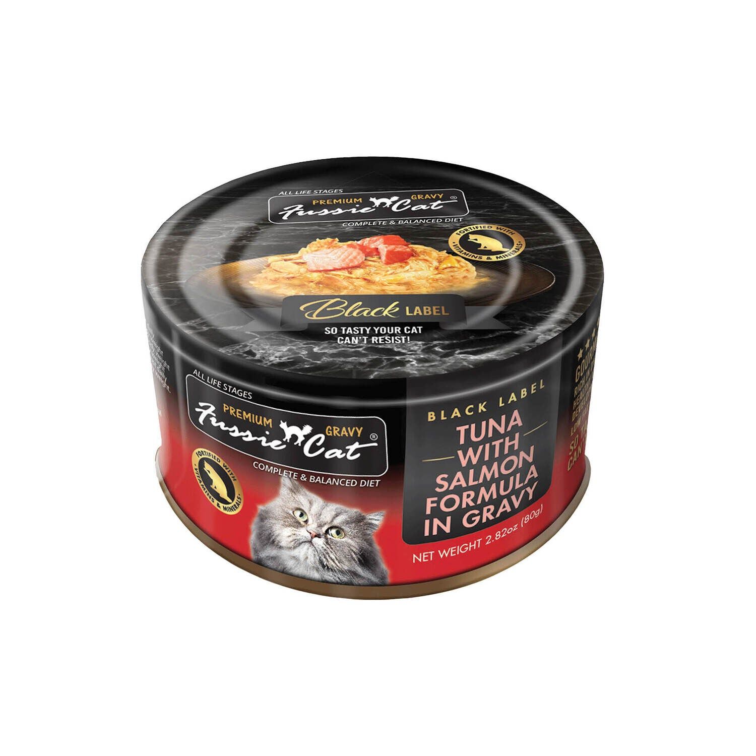 Fussie Cat Canned Food 2.82 oz Tuna w/Salmon in Gravy