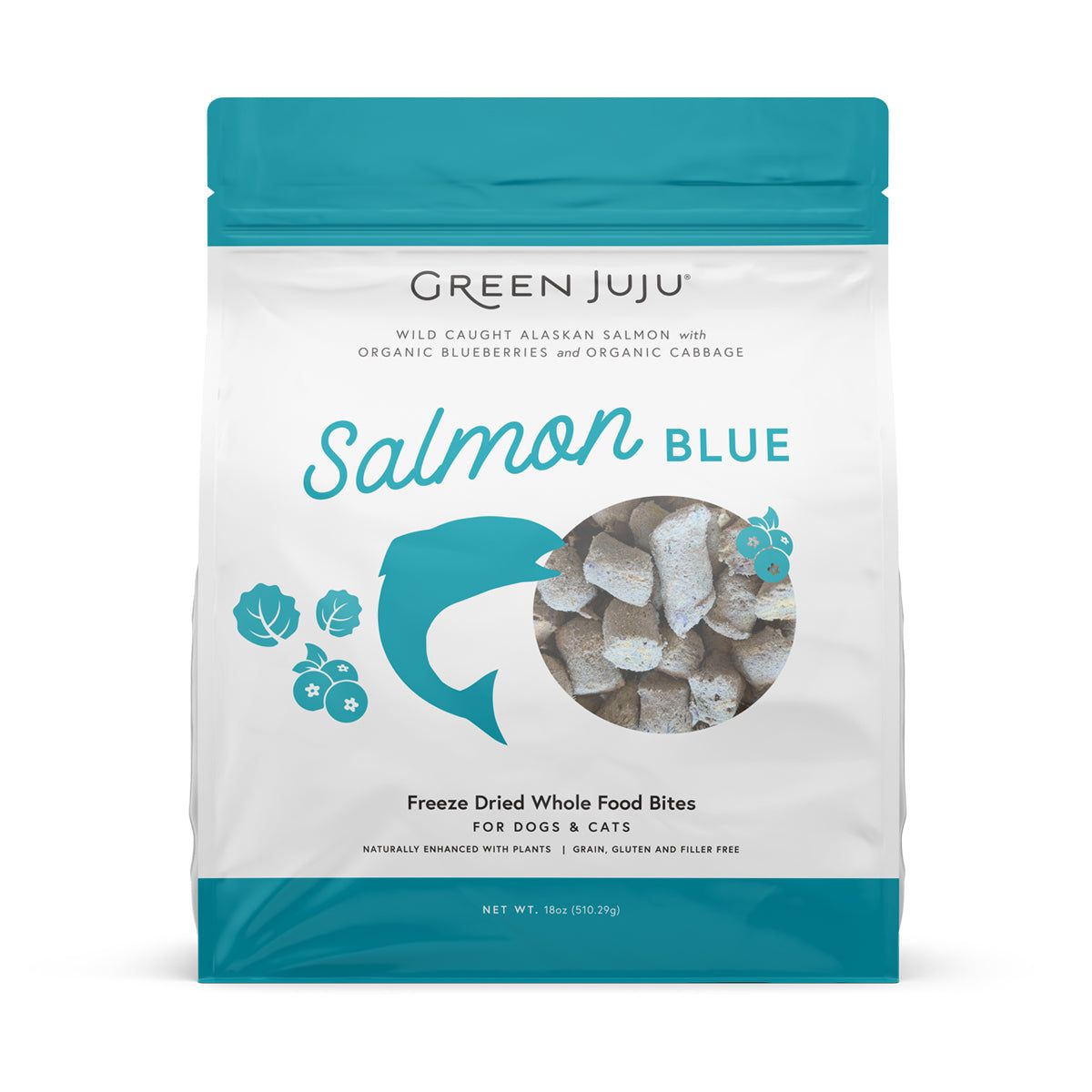 Green Juju FD Salmon Blue Bites 3 oz