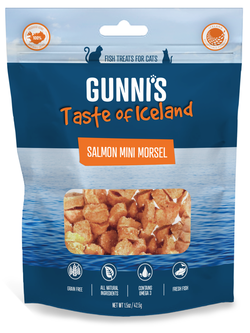 Gunni’s Salmon Mini Morsel Cat Treat 1.5 oz