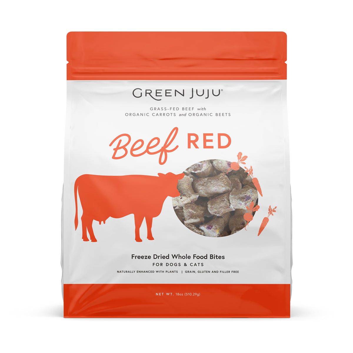 Green Juju FD Beef Red Bites 18 oz