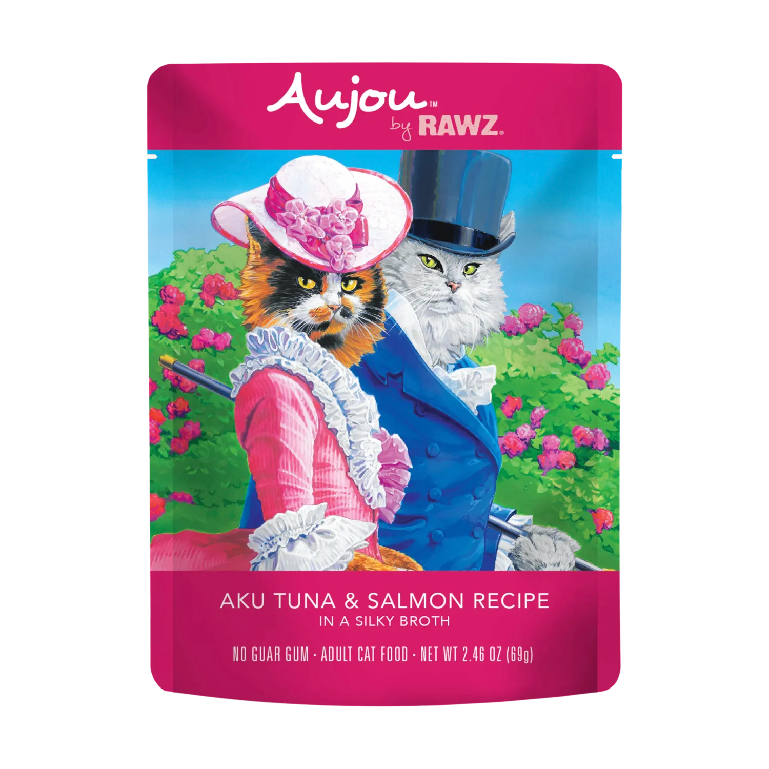 Rawz Aujou Tuna and Salmon Cat Pouch 2.46oz