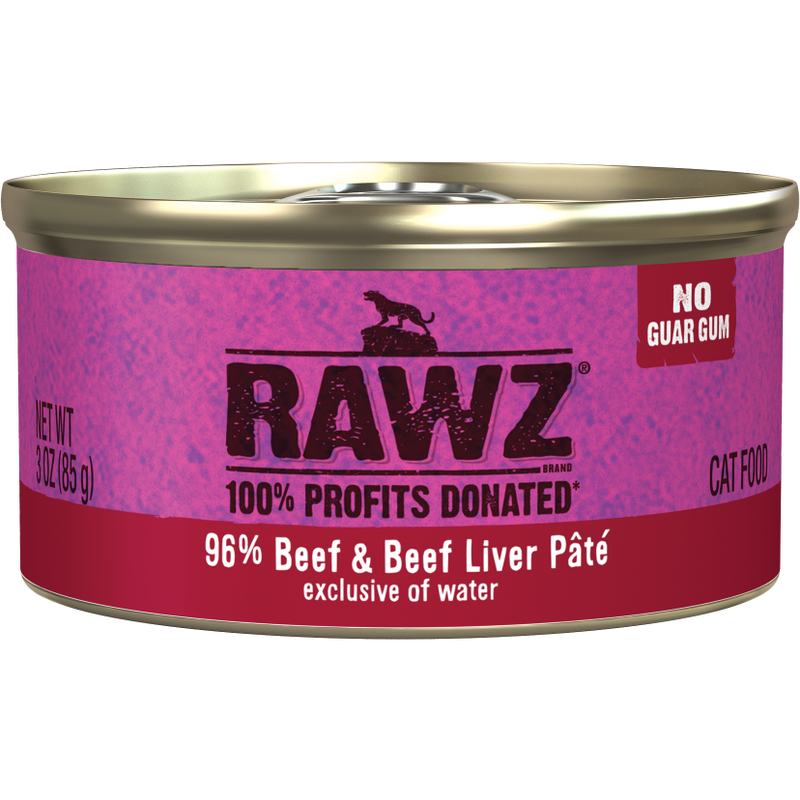 Rawz Cat Can Beef &amp; Liver Pate 3 oz