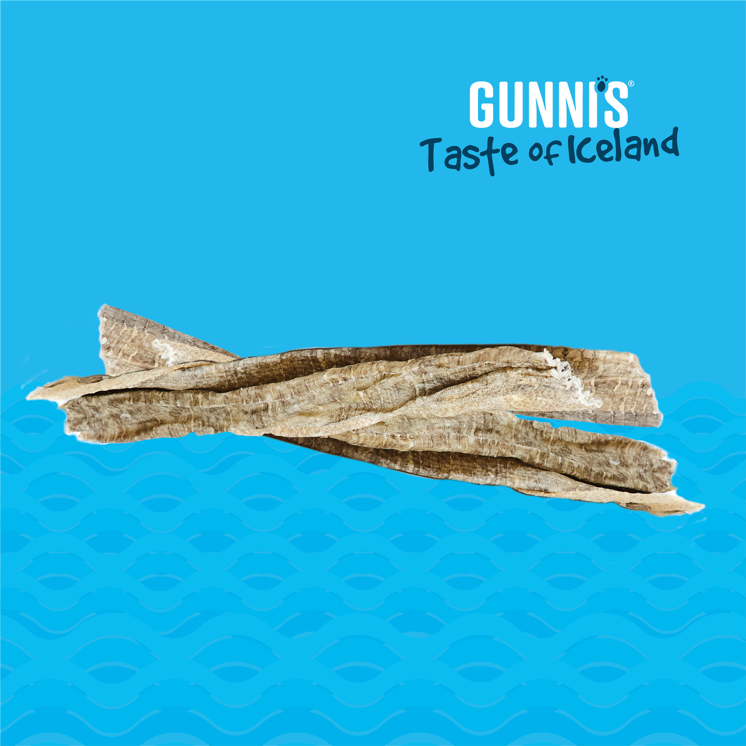Gunni’s Cod Skin Strips Dog Treat Bulk (50)
