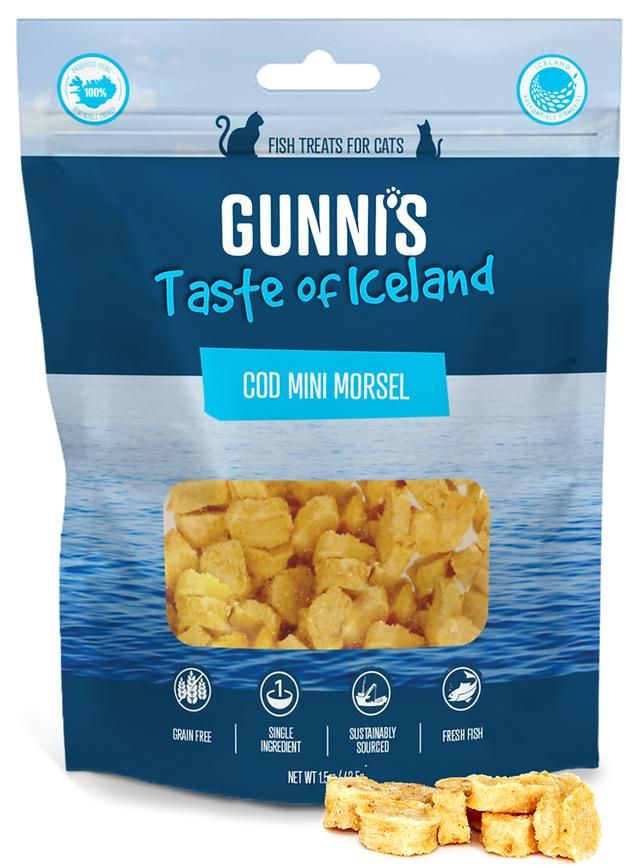 Gunni’s Cod Mini Morsel Cat Treat 1.5 oz
