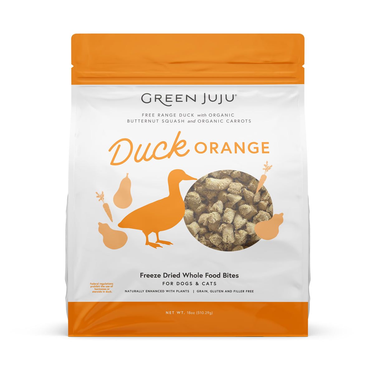 Green Juju FD Duck Orange Bites 18 oz
