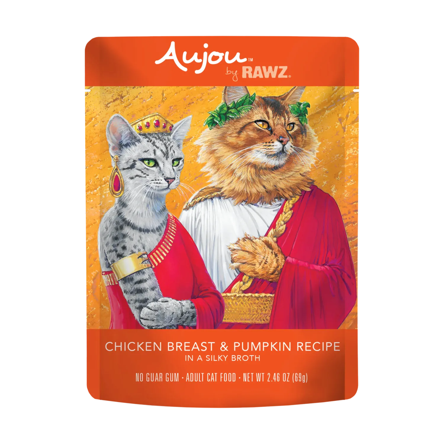 Rawz Aujou Chicken Breast and Pumpkin Cat Pouch 2.46oz