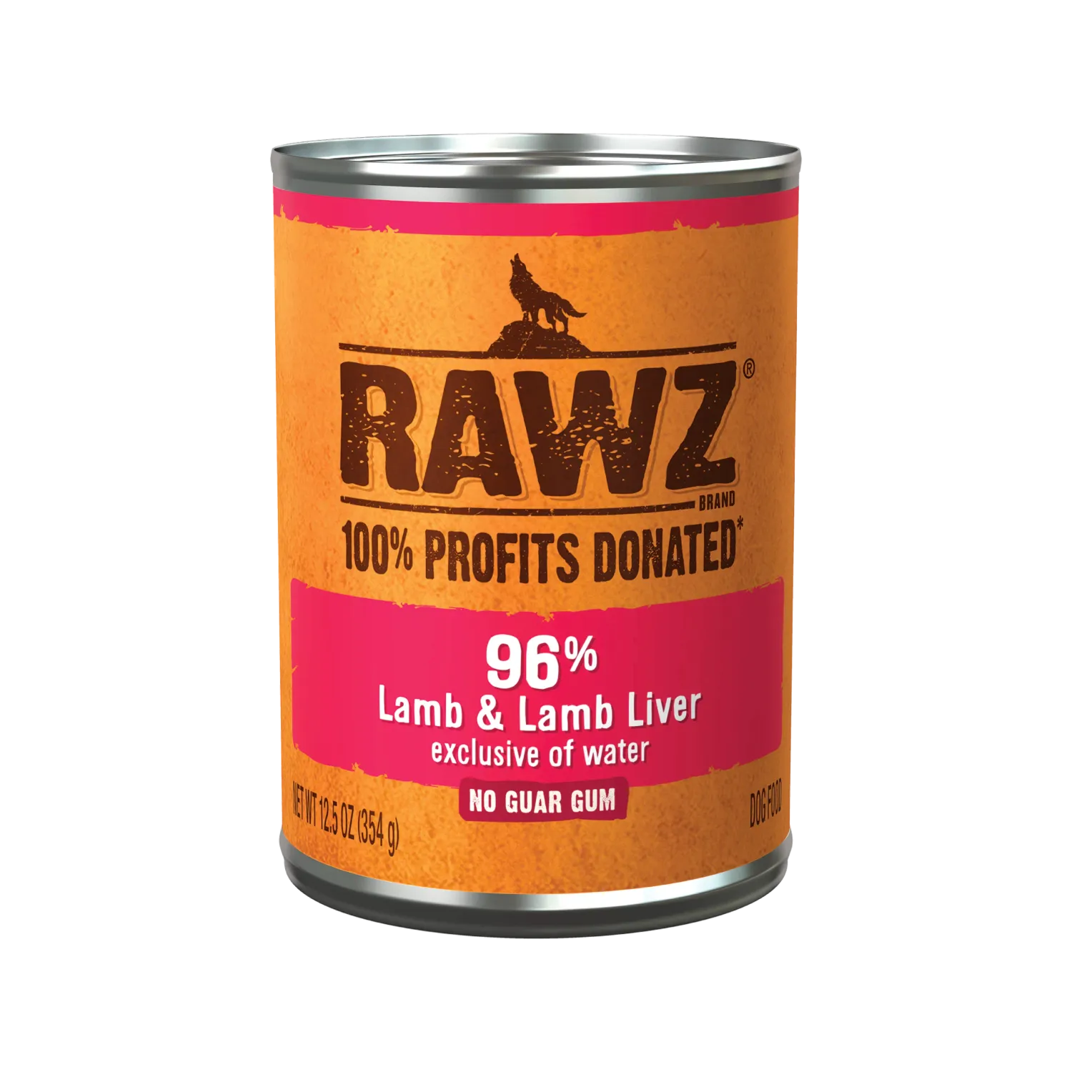 Rawz Dog Can Lamb &amp; Liver Pate 12.5 oz