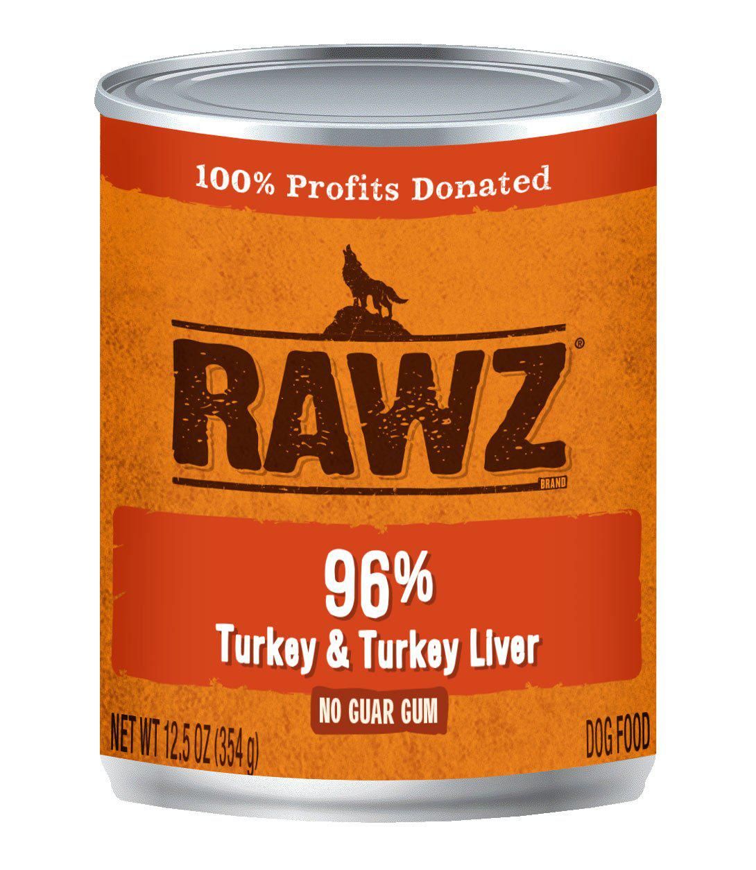 Rawz Dog Can Turkey &amp; Liver Pate 12.5 oz