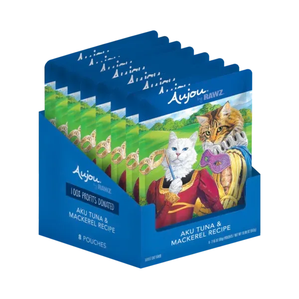 Rawz Aujou Tuna and Mackerel Cat Pouch 2.46oz