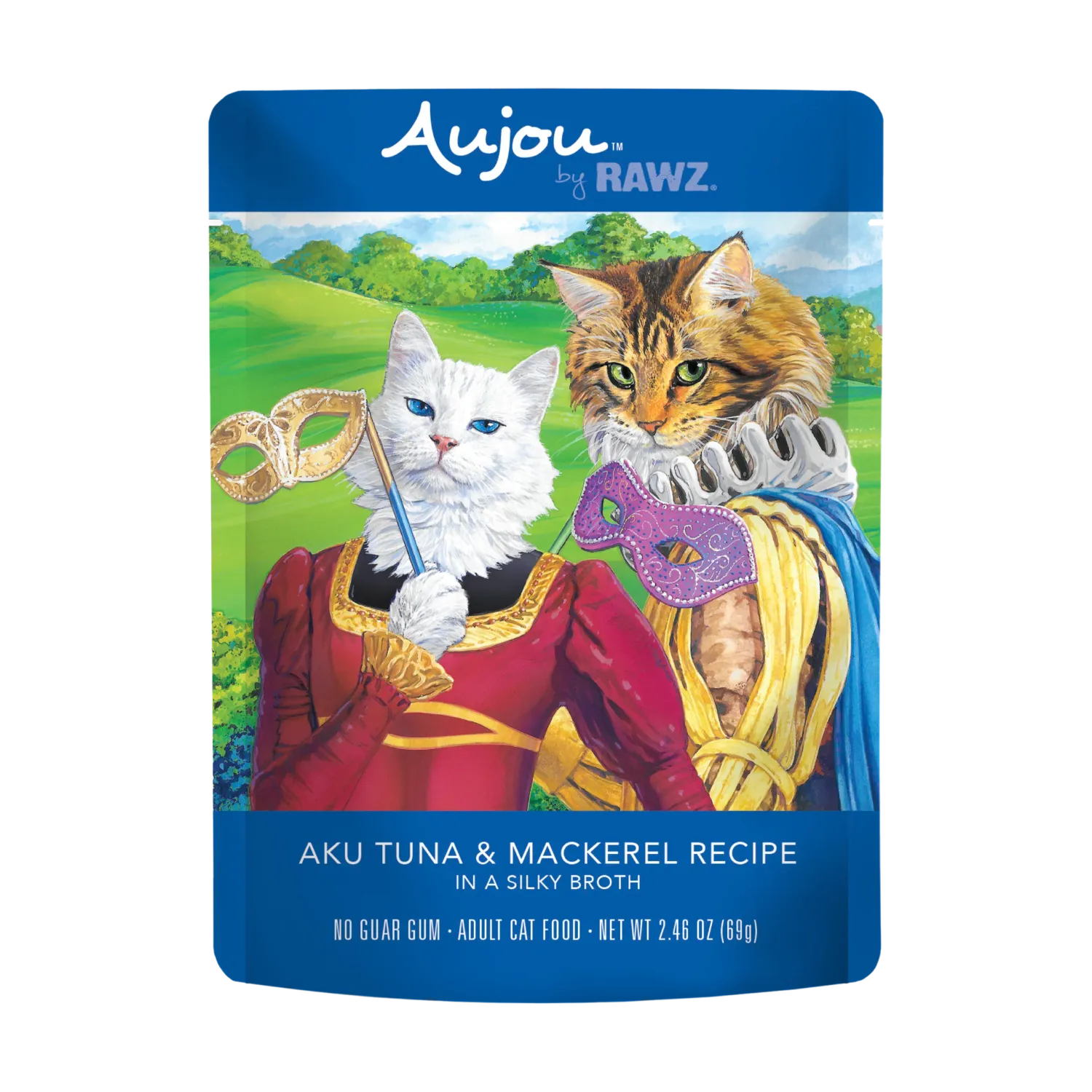 Rawz Aujou Tuna and Mackerel Cat Pouch 2.46oz