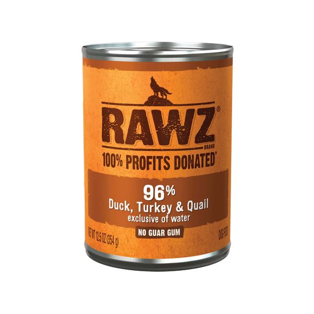 Rawz Dog Can Duck/Turk/Quail Pate 12.5 oz