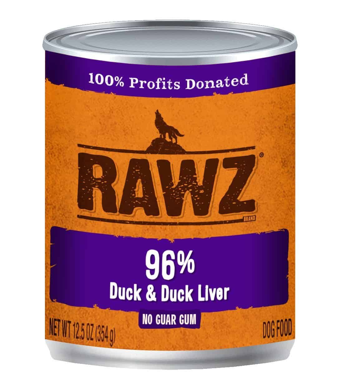 Rawz Dog Can Duck &amp; Liver Pate 12.5 oz