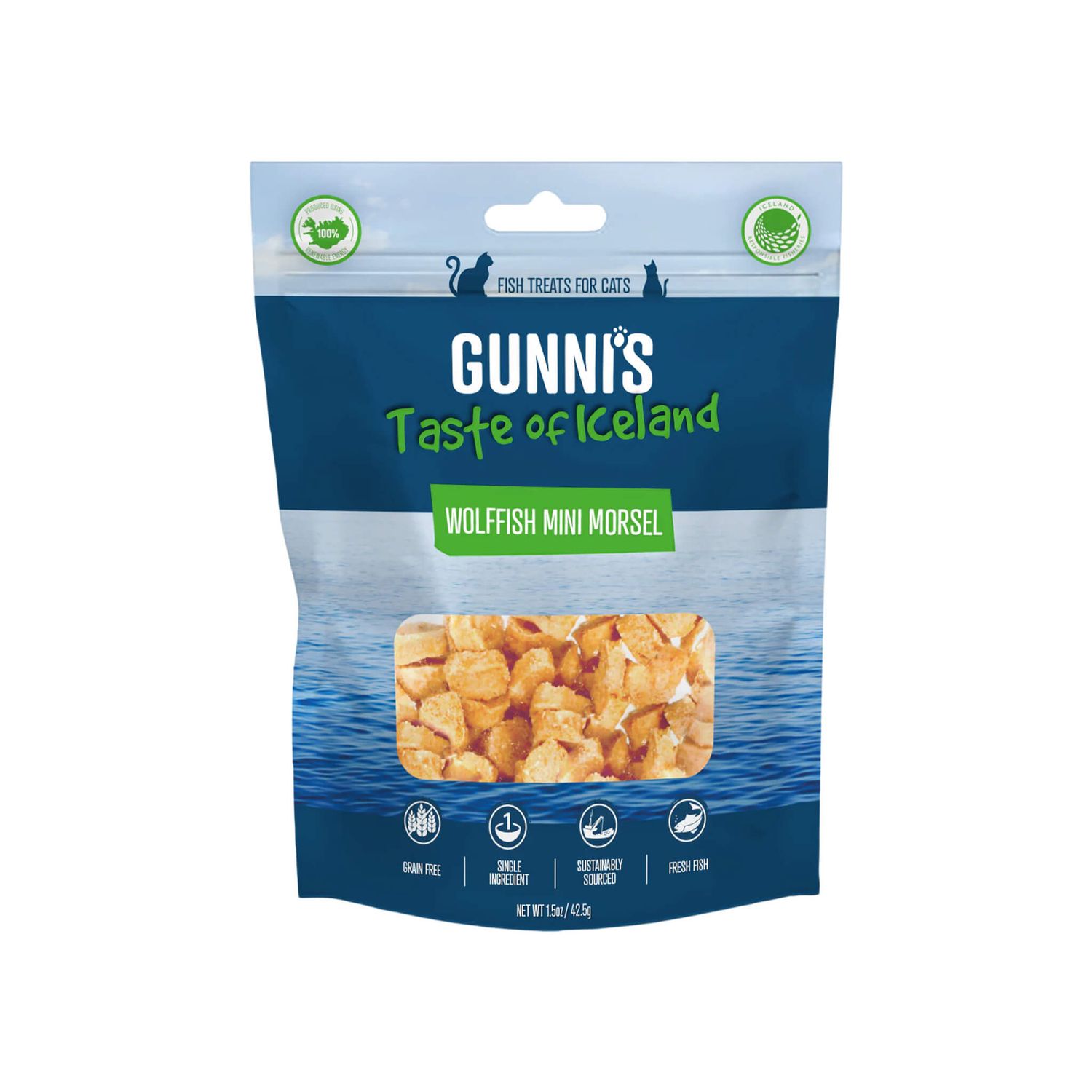 Gunni’s Wolffish Mini Morsels Cat Treat 1.5 oz