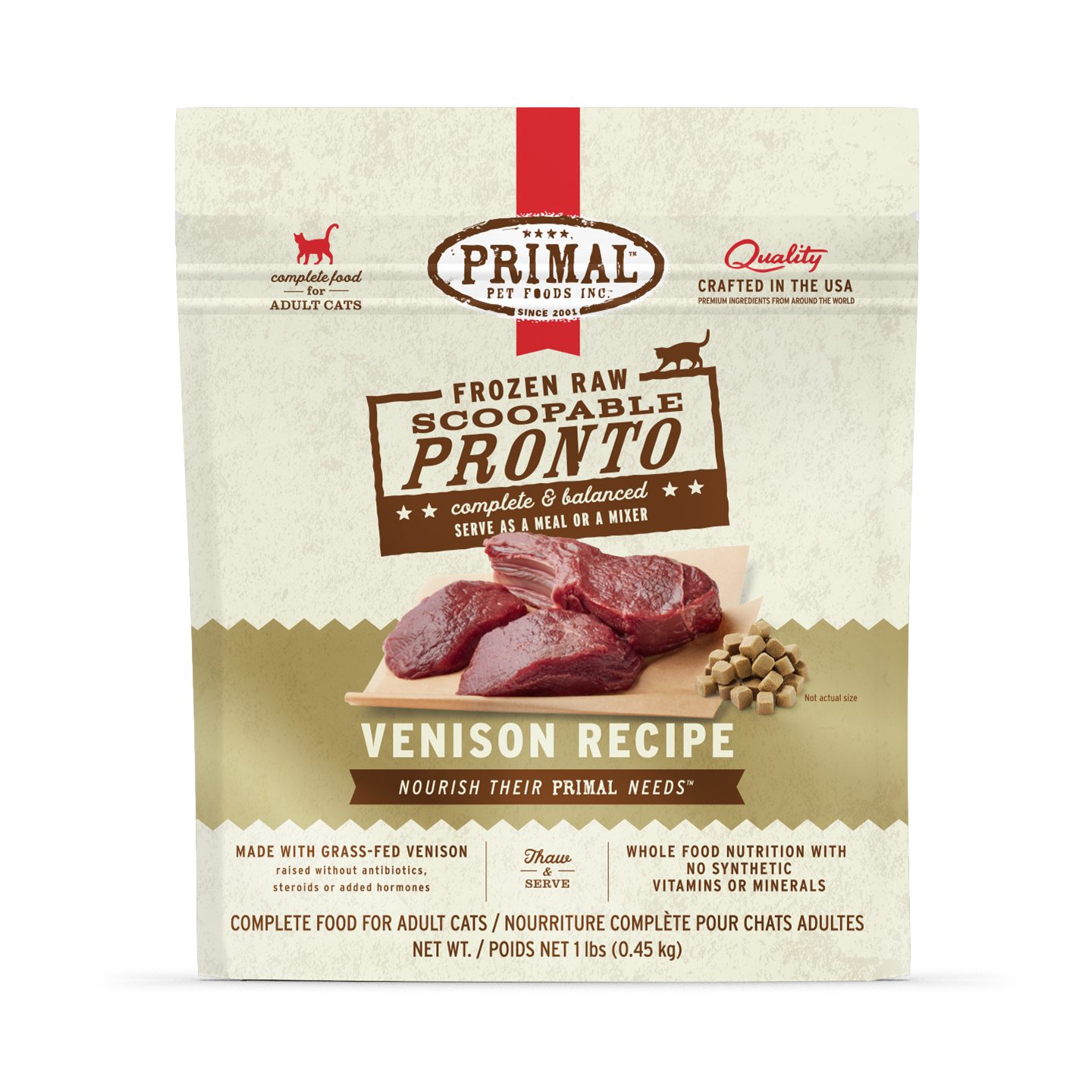 Primal Pronto Cat Venison 1#