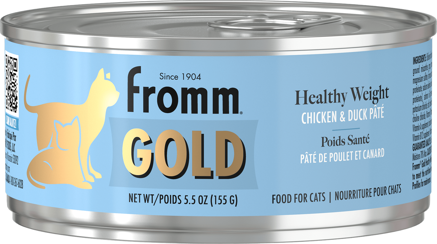 Fromm Gold Cat Healthy Weight Chkn/Duck Pate 5.5 oz