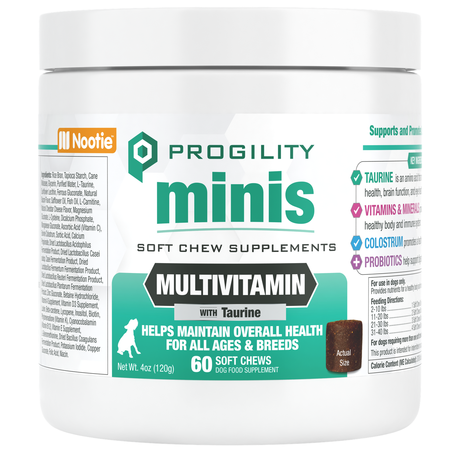 Nootie Progility Minis Multivitamin 60 ct
