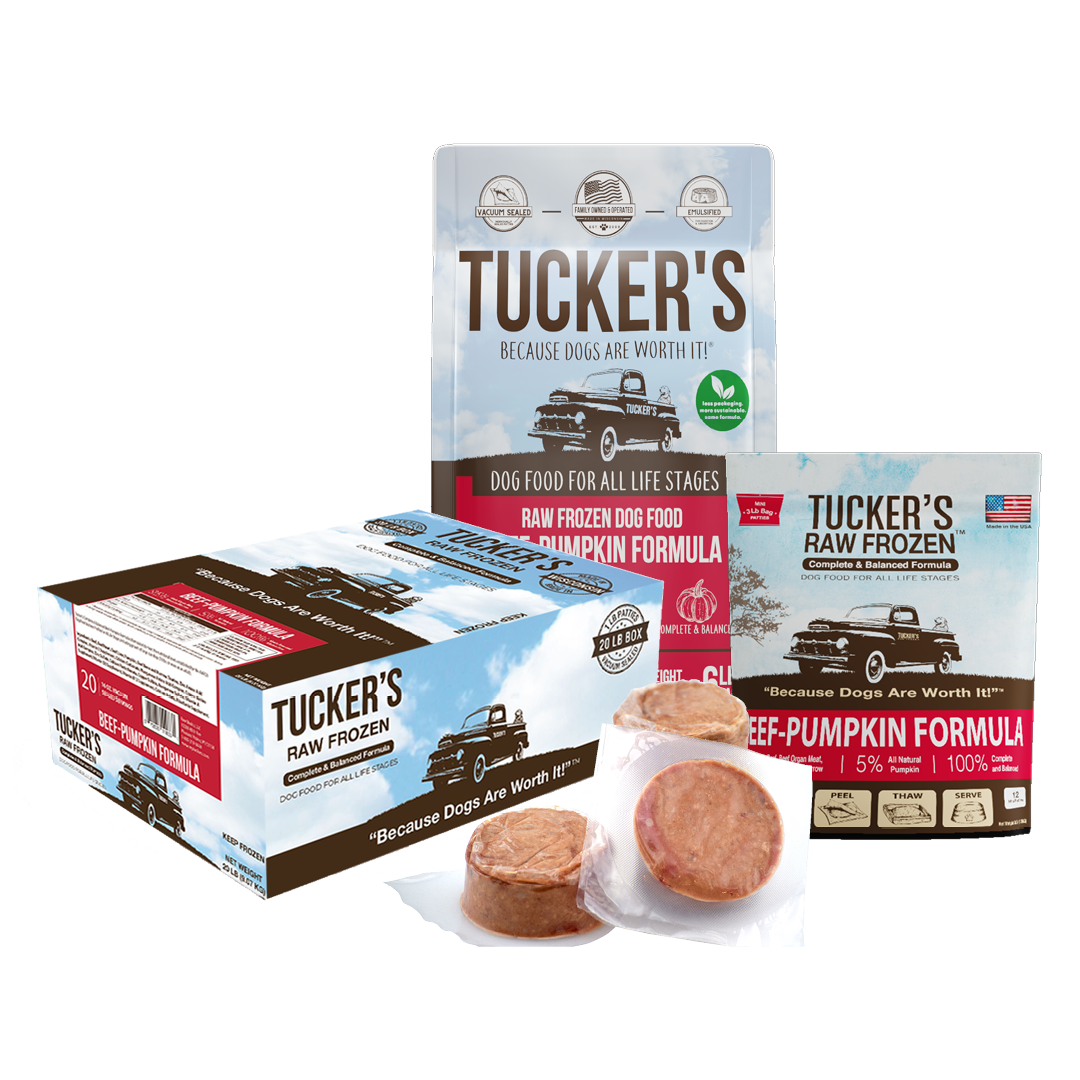 Tucker's Frozen Raw Dog Food 20 lb Beef &amp; Pumpkin