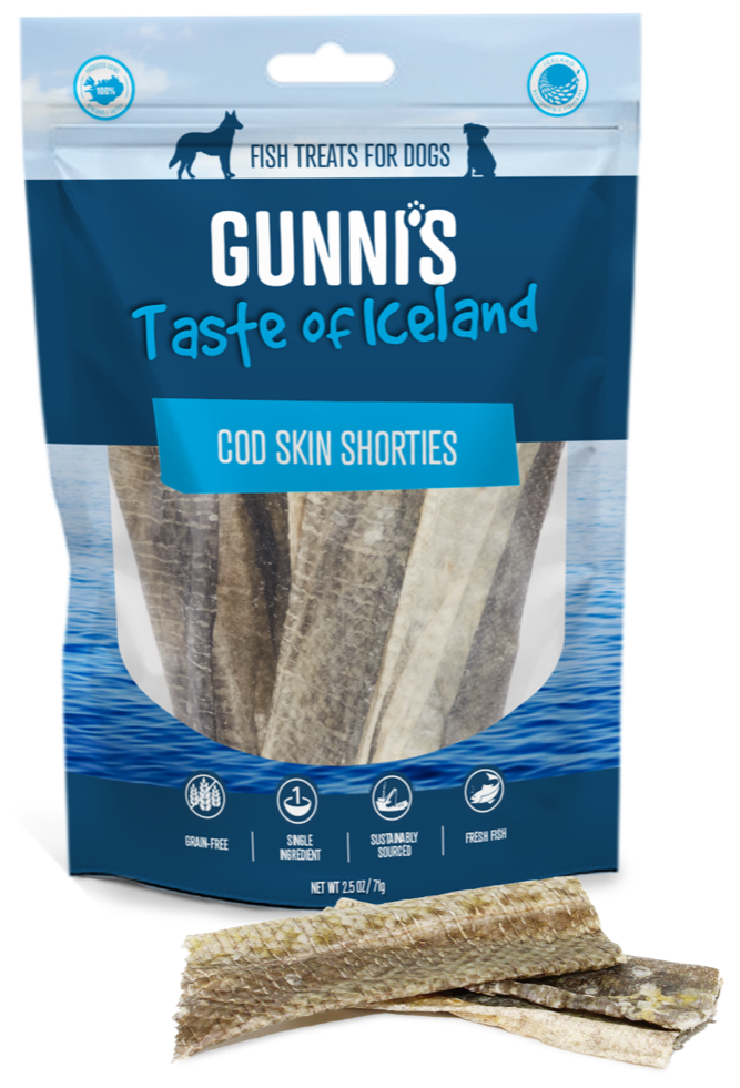 Gunni’s Cod Skin Shorties Dog Treat 2.5 oz