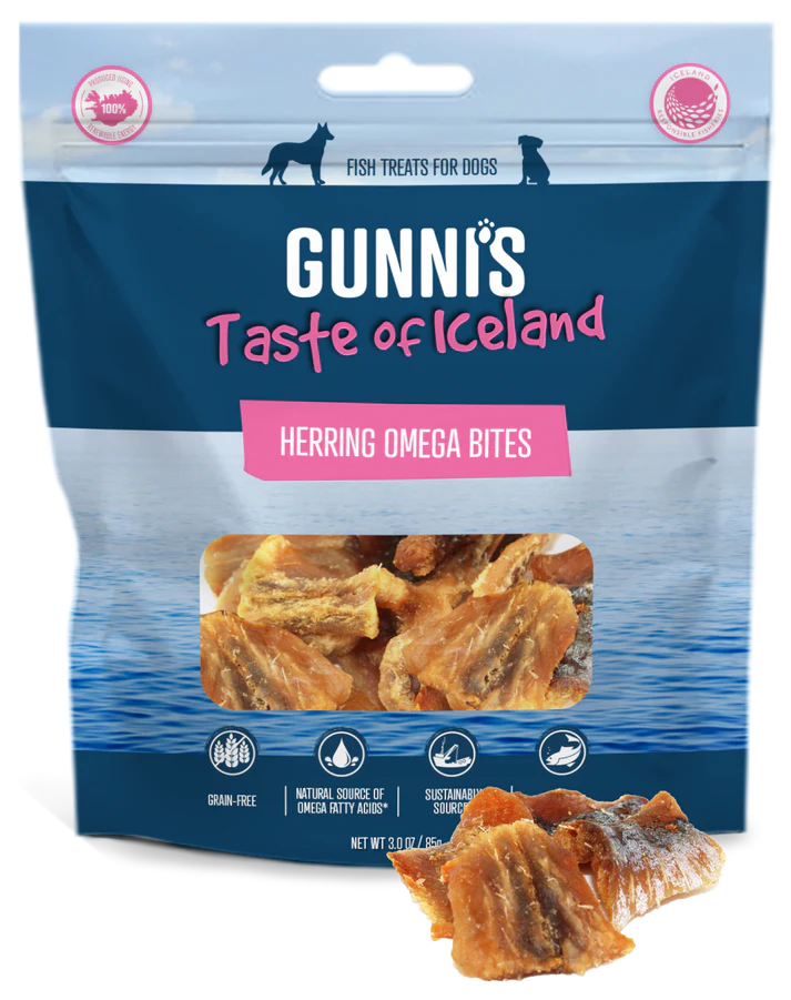 Gunni’s Herring Omega Bites Dog Treat 3 oz