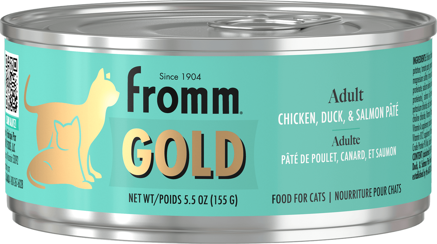 Fromm Gold Cat Adult Chk/Duck/Salmon Pate 5.5 oz
