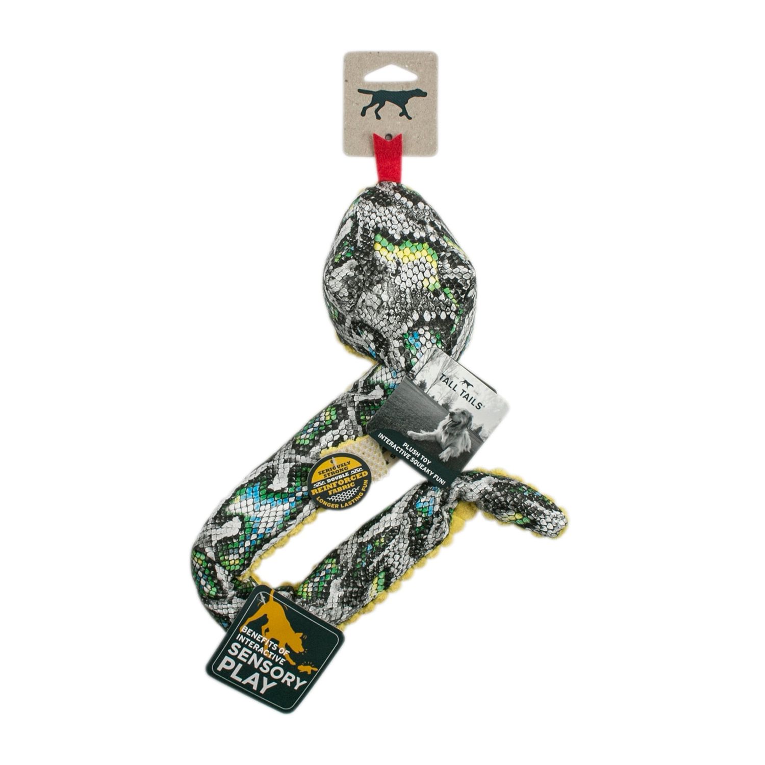 Tall Tails Plush Snake Crunch Toy 12”