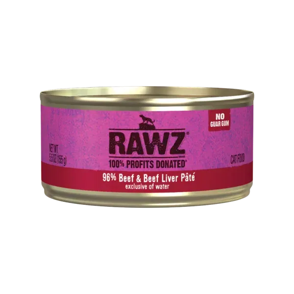 Rawz Cat Can Beef &amp; Liver 5.5oz Pate