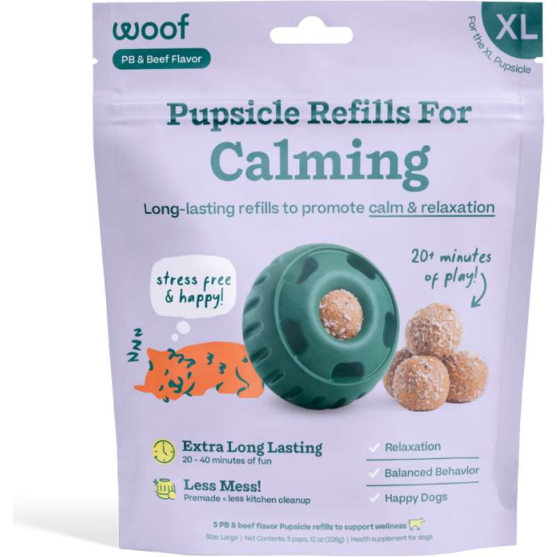 WOOF Beef &amp; PB Refill Pops Large