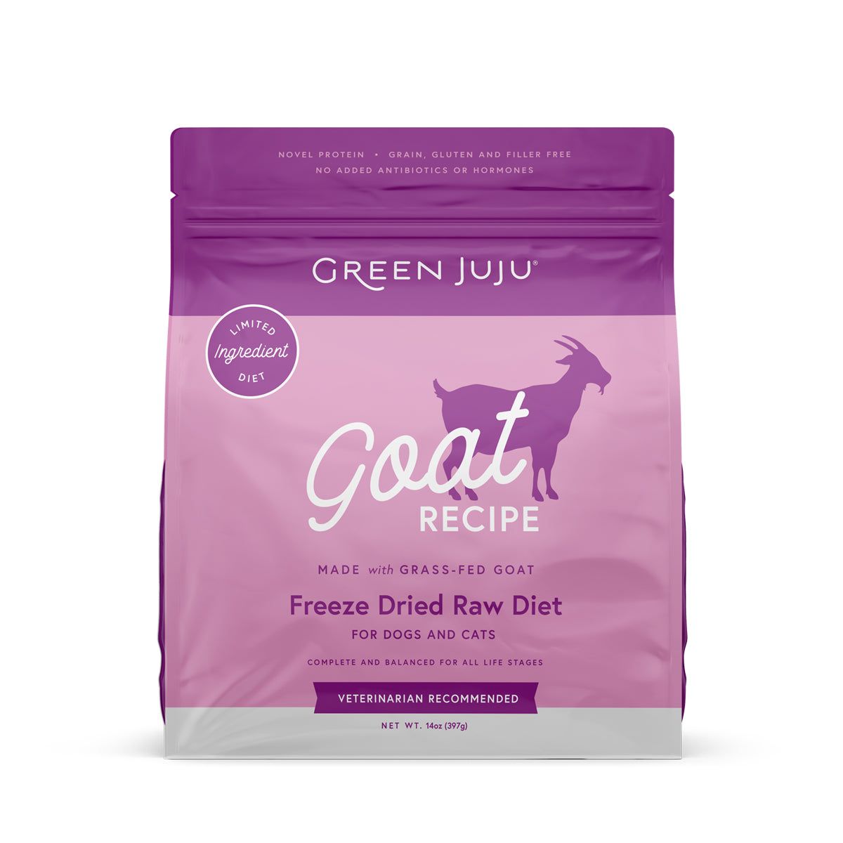 G Juju LID FD Raw Diet Goat 14 oz