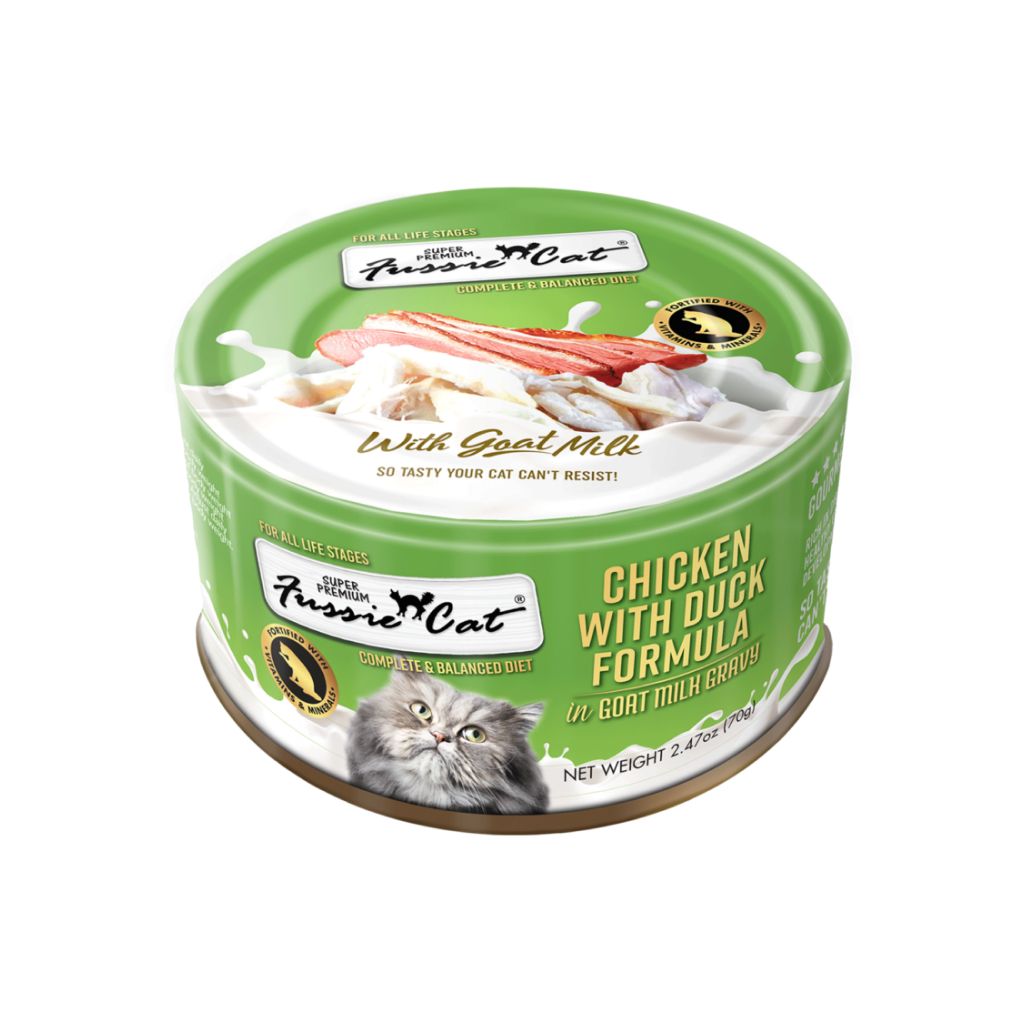 Fussie Cat Can Chick/Duck in Goat Milk 2.47 oz