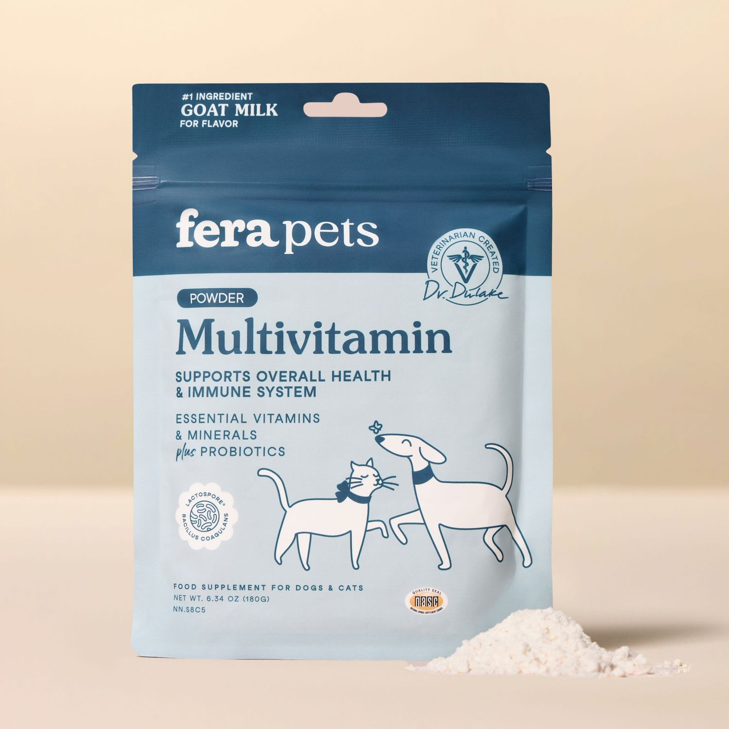 Fera Pets Goat Milk Topper Multivitamin Dog/Cat 6.34 oz