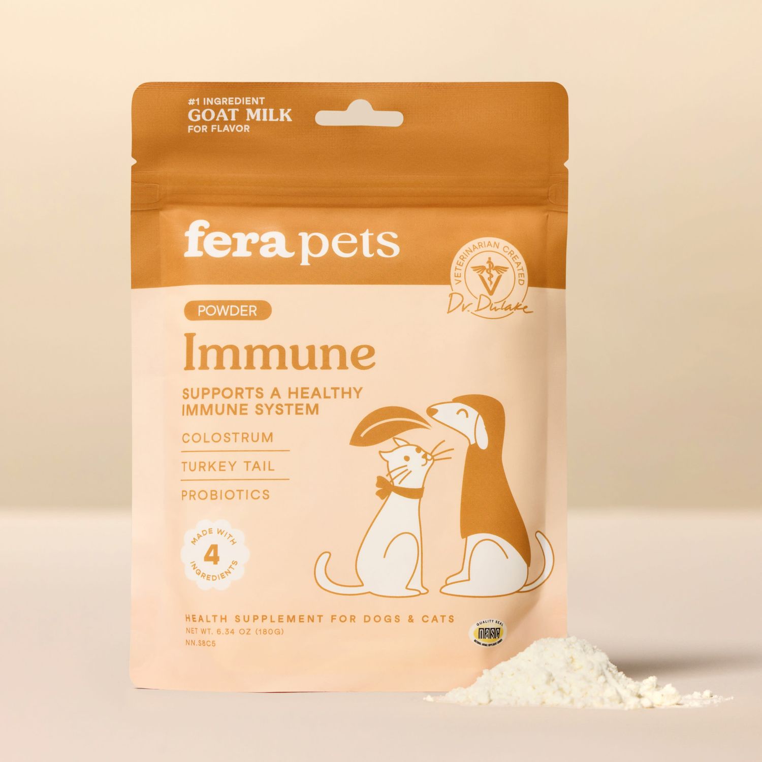 Fera Pets Goat Milk Topper Immune Dog/Cat 6.34 oz