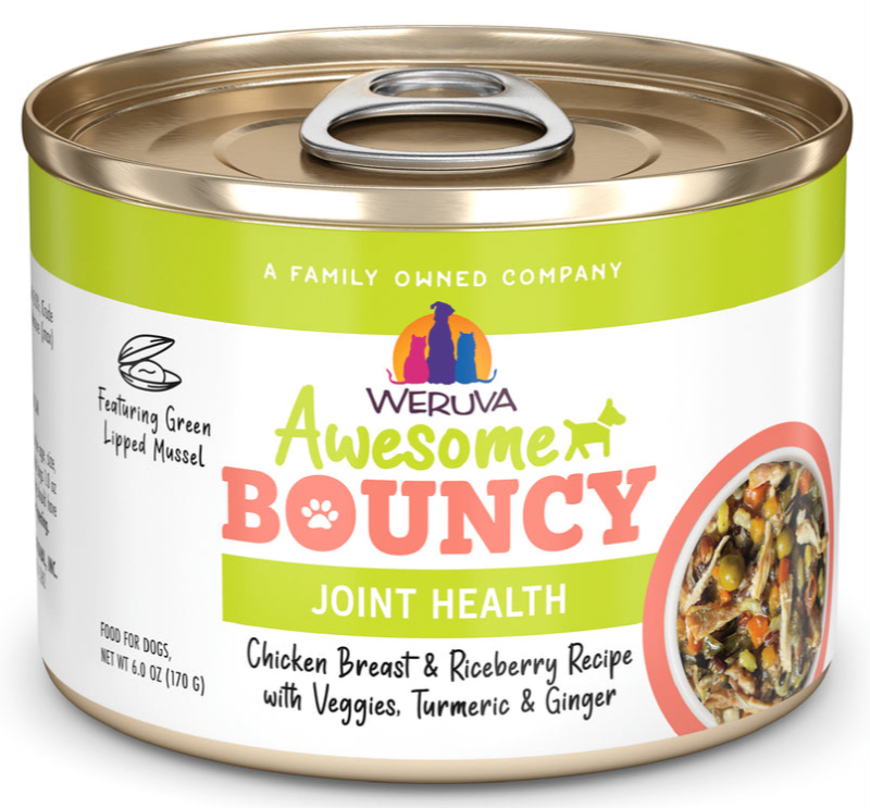 Weruva Awesome Bouncy Chicken &amp; Riceberry w Turmeric &amp; Ginger 6oz