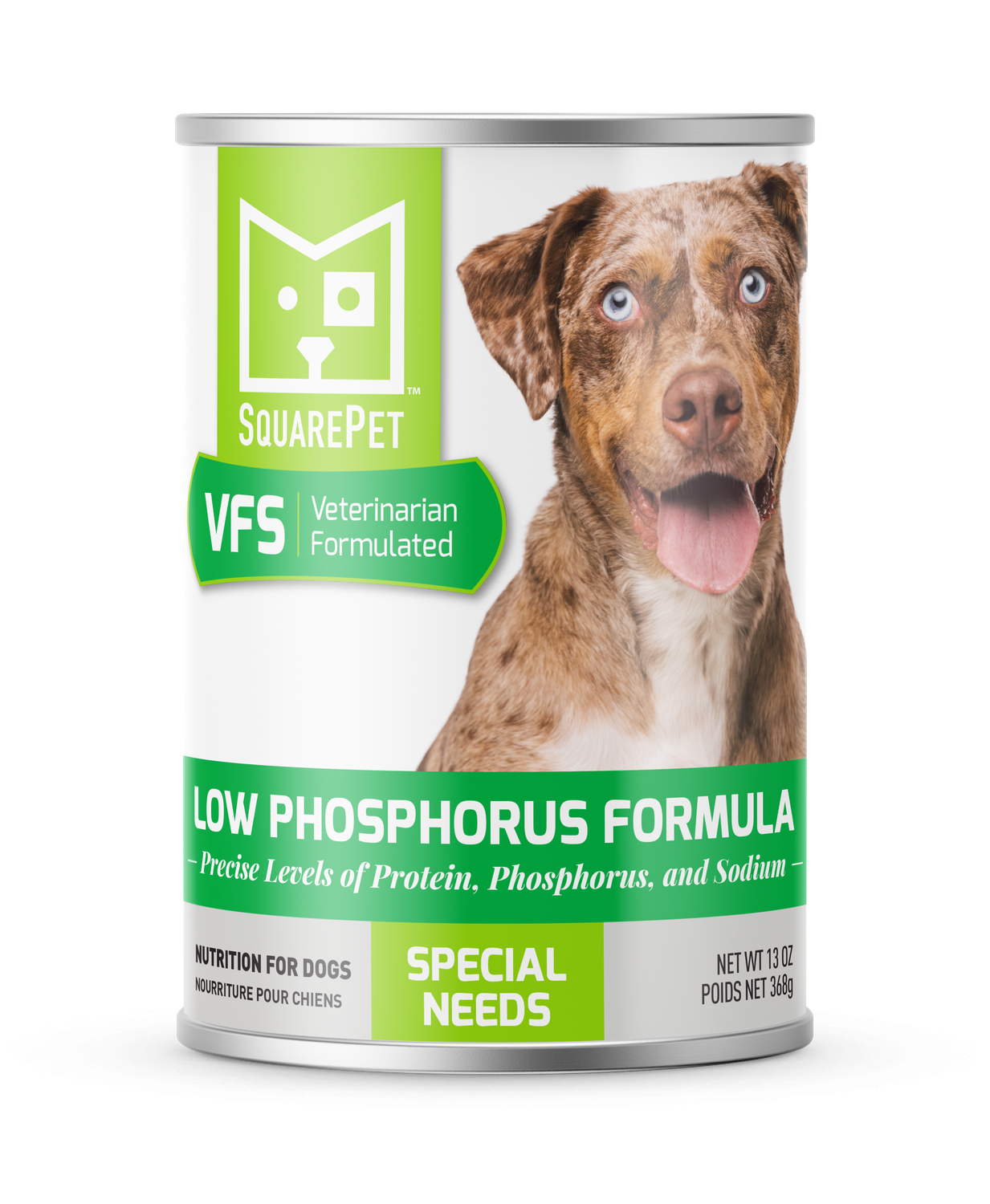 Square Pet Low Phos Dog Can 13 oz