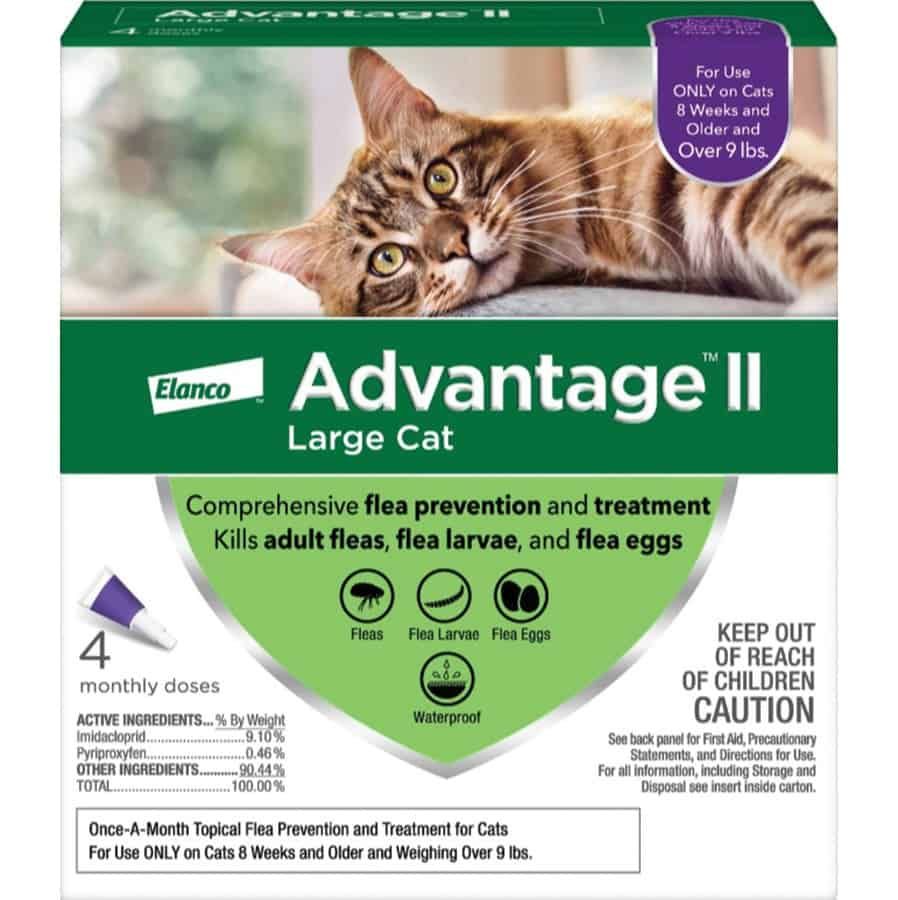 Advantage II Large Cat 4 pk