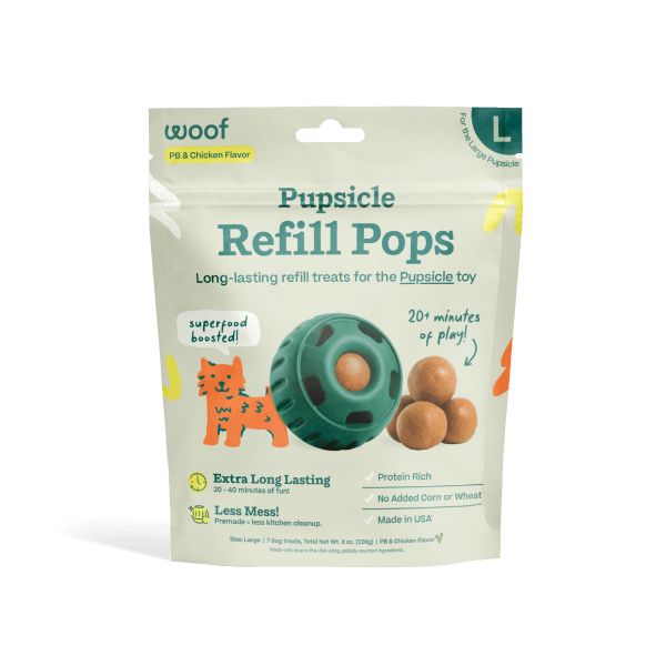 WOOF Chicken &amp; PB Refill Pops Small