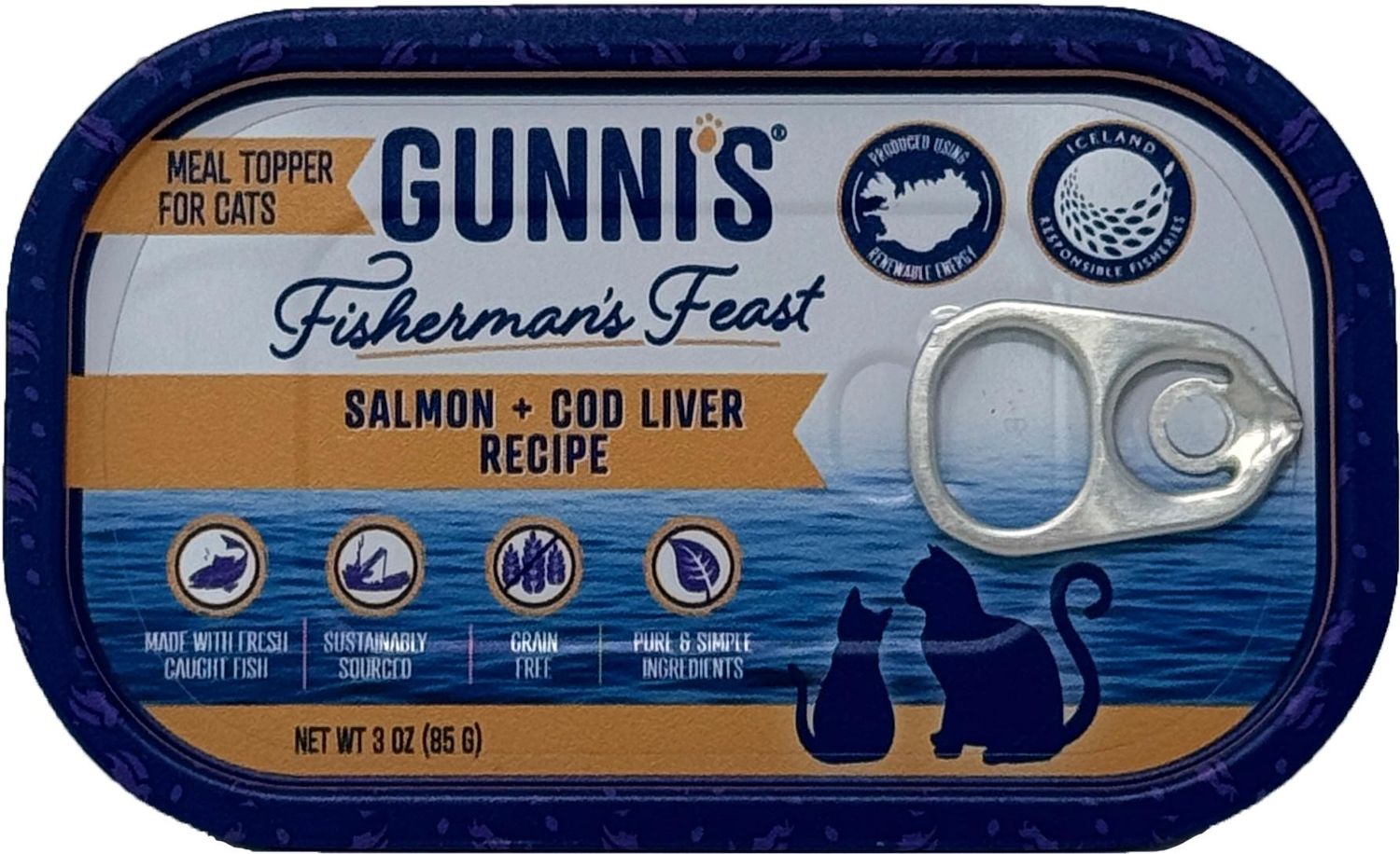 Gunni’s Cat Food Topper Salmon/Cod 3 oz