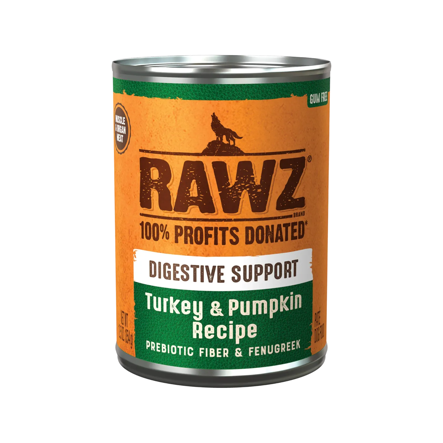 Rawz Dog Can Digestive Turkey/Pumpkin 12.5 oz