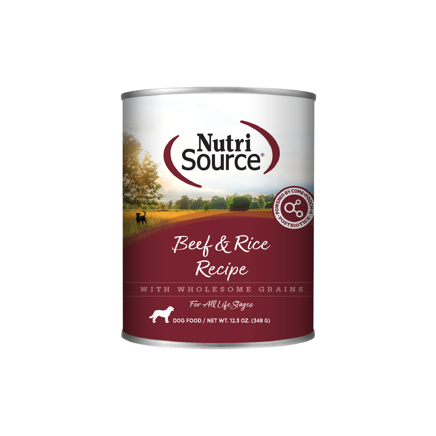 Nutrisource Dog Can 12.3 oz Beef &amp; Rice (new)